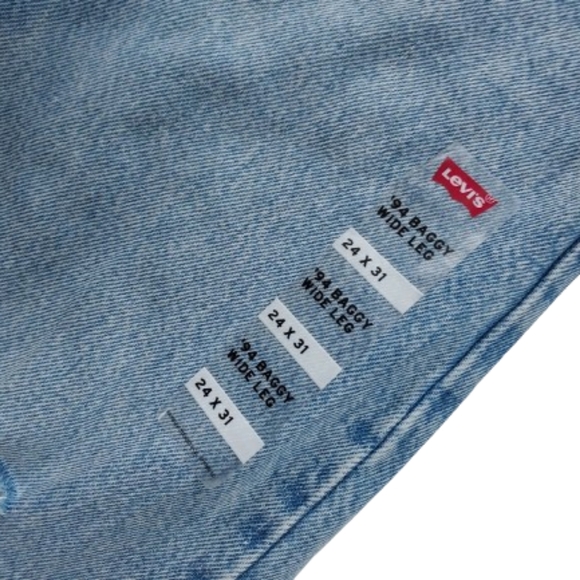 Levi's 94 Baggy Wide Leg Denim Jean Size 24 NEW NWT - Picture 6 of 15